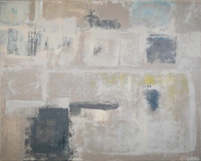 Gray echoes - a Paint Artowrk by Marisela Aguilar Salas